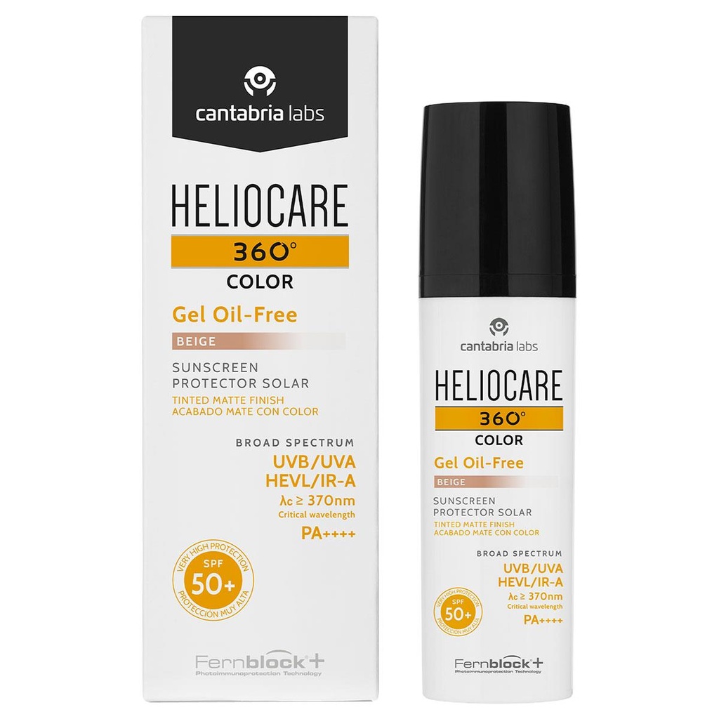 HELIOCARE 360 GEL OIL FREE 50+TONO BEIGE 50ML