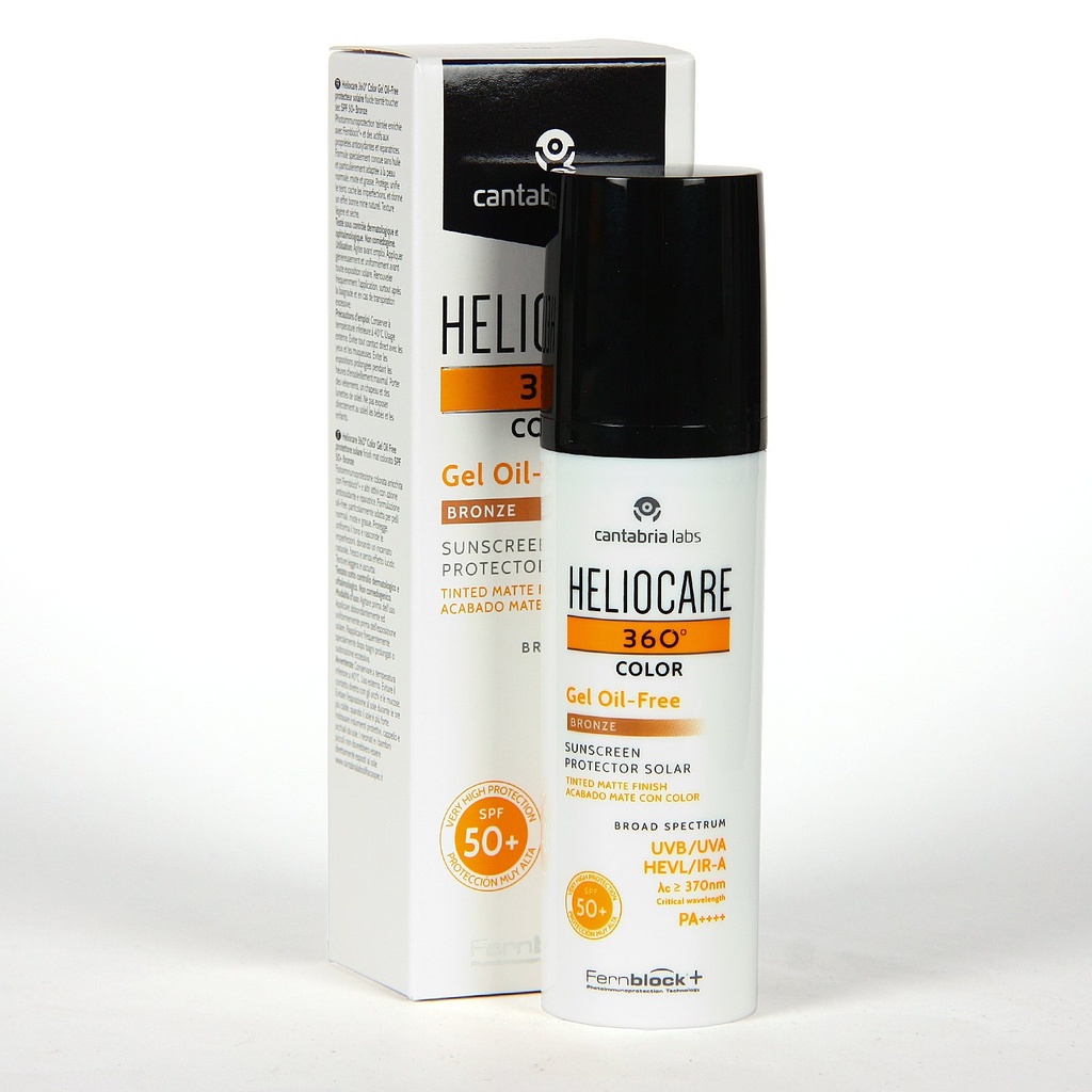HELIOCARE 360 GEL OIL FREE 50+ TONO BRONZE 50ML