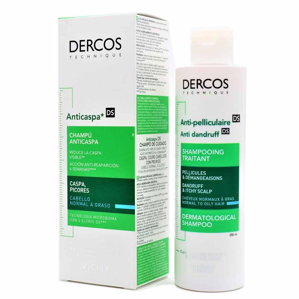 DERCOS SHAMPOO CASPA GRASA 200ML.