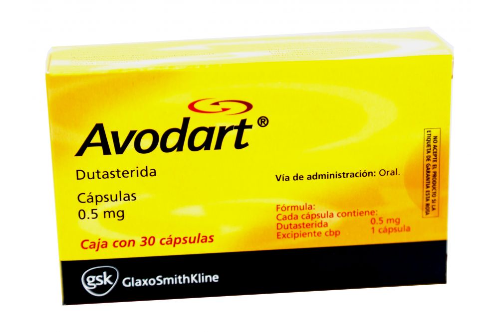 AVODART DUTASTERIDA 0.5MG 30 CAPS