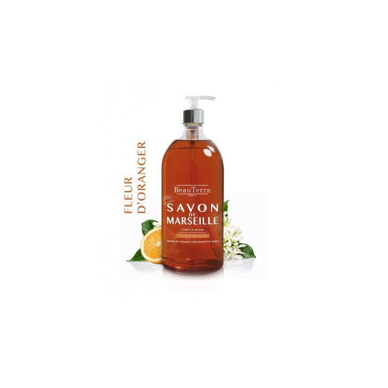 JABON LIQUIDO DE MARSELLA FLOR DE NARANJO 1LT