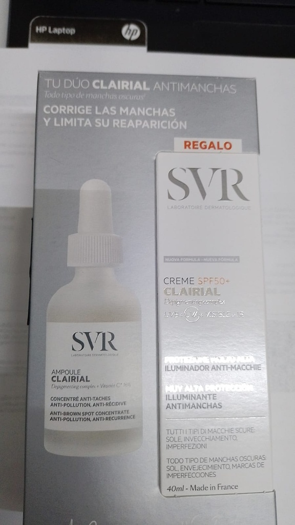 CLAIRIAL AMPOULE SUERO DUO + SPF+50