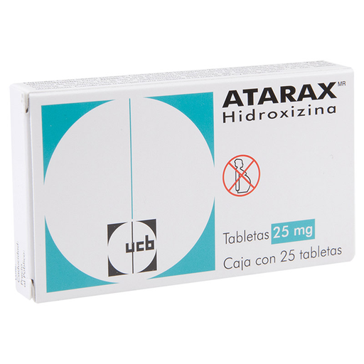 [7501088507601] ATARAX HIDROXIZINA 25MG  25 TABLETAS