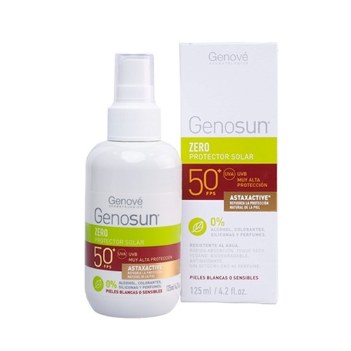 [8423372000096] GENOSUN ZERO SPRAY FPS 50+ 125 ML