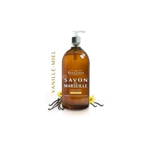 [3401360094727] JABON LIQUIDO DE MARSELLA MIEL VAINILLA 1LT