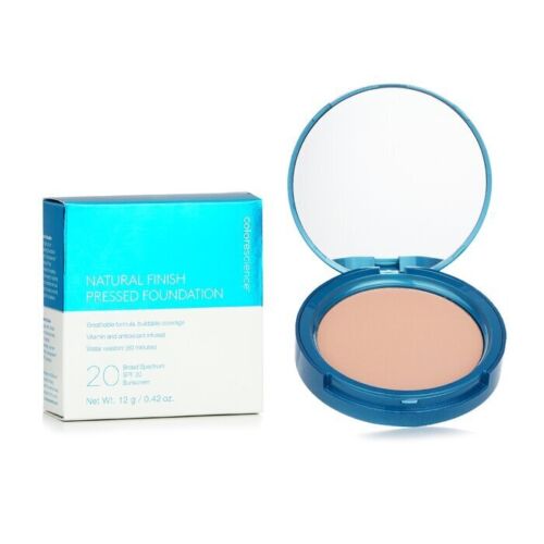 [813419023535] NATURAL FINISH PRESSED FOUNDATION SPF20 LIGHT-BEIGE 12GR