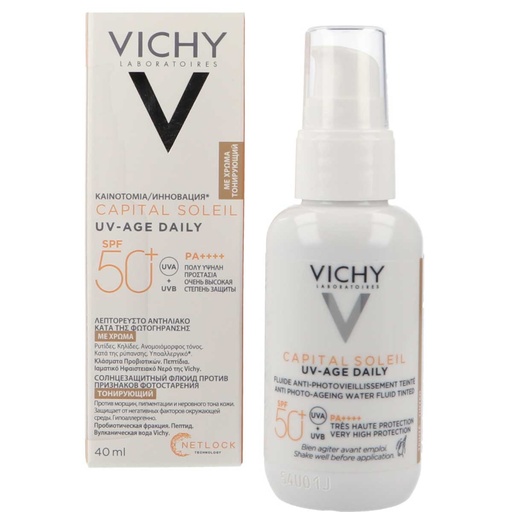 [3337875795265] CAPITAL SOLEI UV AGE FPS50+ C/COLOR 40ML