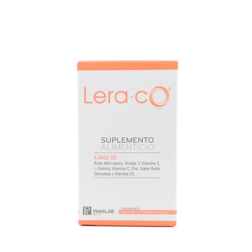 [7508006184500] LERA-CO SUPLEMENTO 30 CAP 873MG C/U