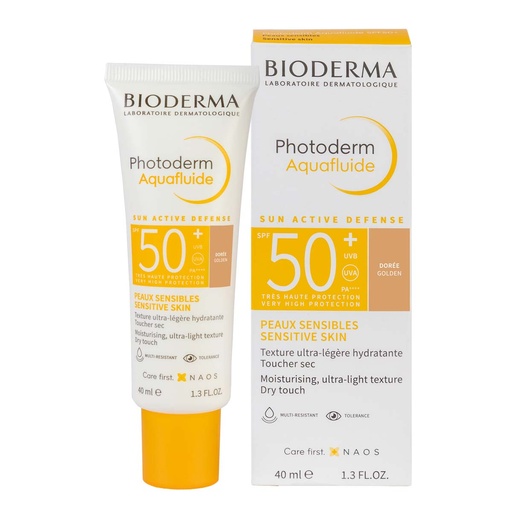 [3701129804391] PHOTODERM AQUAFLUIDE DORE SPF 50+