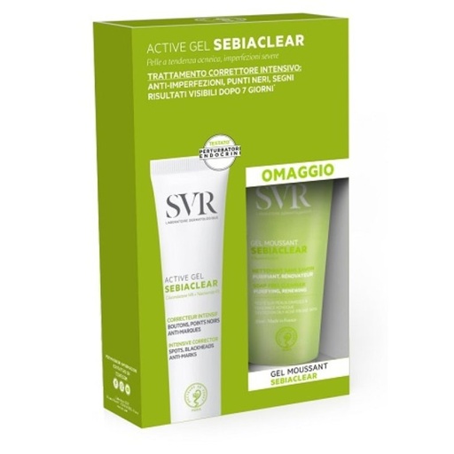 [366236100347, 1375670137561] SET SEBIACLEAR ACTIVE GEL + GEL MOUSSANT 55 ML